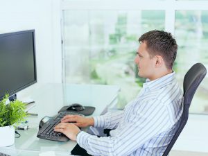 correct position while working