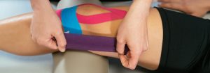 Sports therapy knee injury